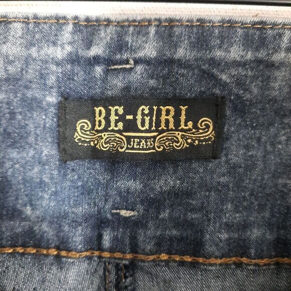 Be-Girl Skinny Jeans Plus Size 18 Distressed Acid Wash High-Rise Corset Waist - Picture 11 of 16